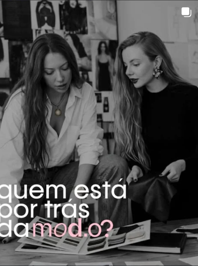 Post do Instagram da mod.o — Quem está por trás da mod.o