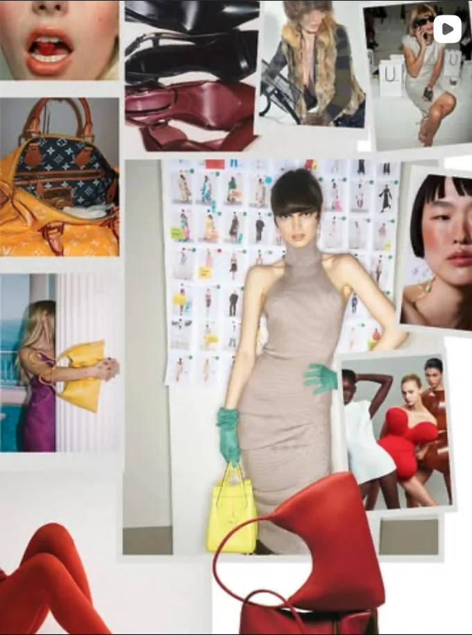 Post do Instagram da mod.o — moodboard de pesquisa de moda