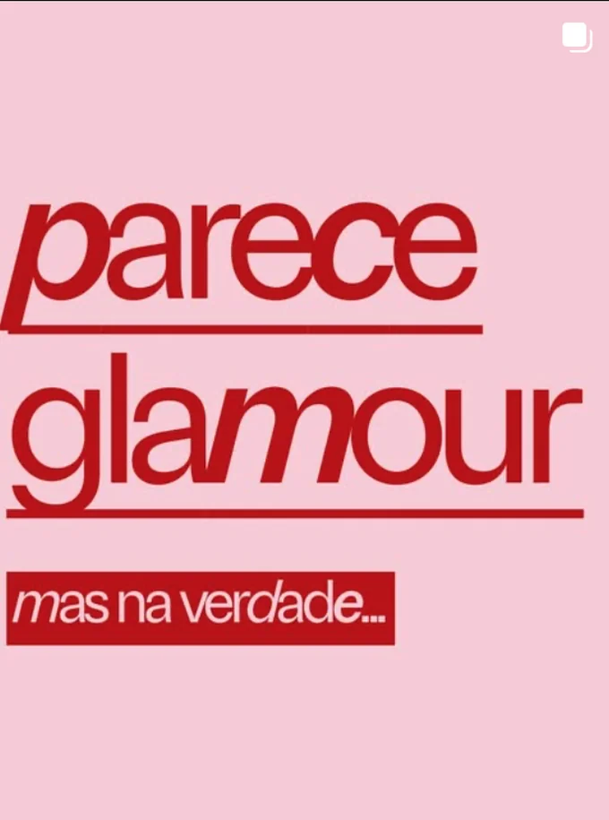 Post do Instagram da mod.o — parece glamour, mas na verdade